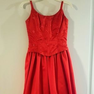 Red Juniors Gown